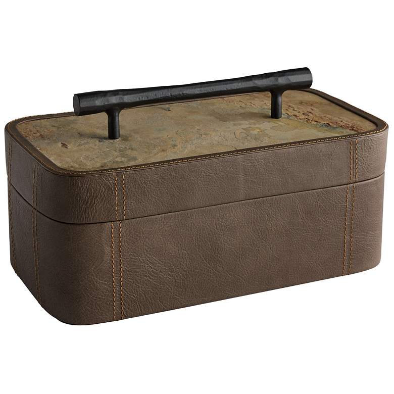 Image 1 Tesoro Box - Smoke Grey - Slate Veneer - Matte Black