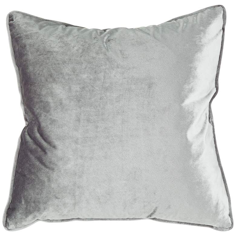 Image 1 Tessa Ash Velvet 18 inch Square Decorative Pillow