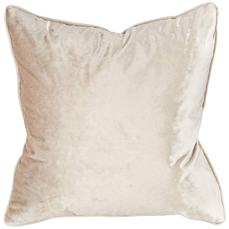 Image 1 Tessa Flax Velvet 18 inch Square Decorative Pillow