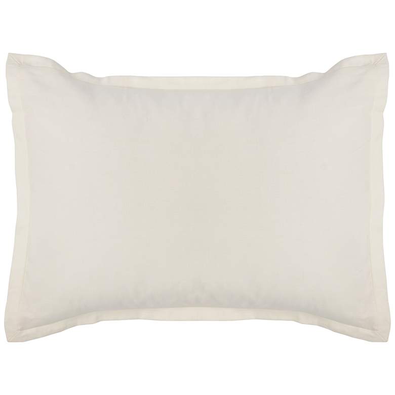 Image 1 Tessa Ivory Fabric Standard Pillow Sham