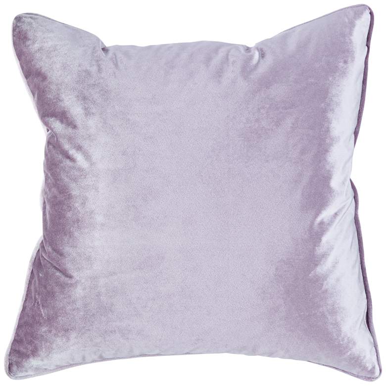 Image 1 Tessa Lavender Velvet 18 inch Square Decorative Pillow