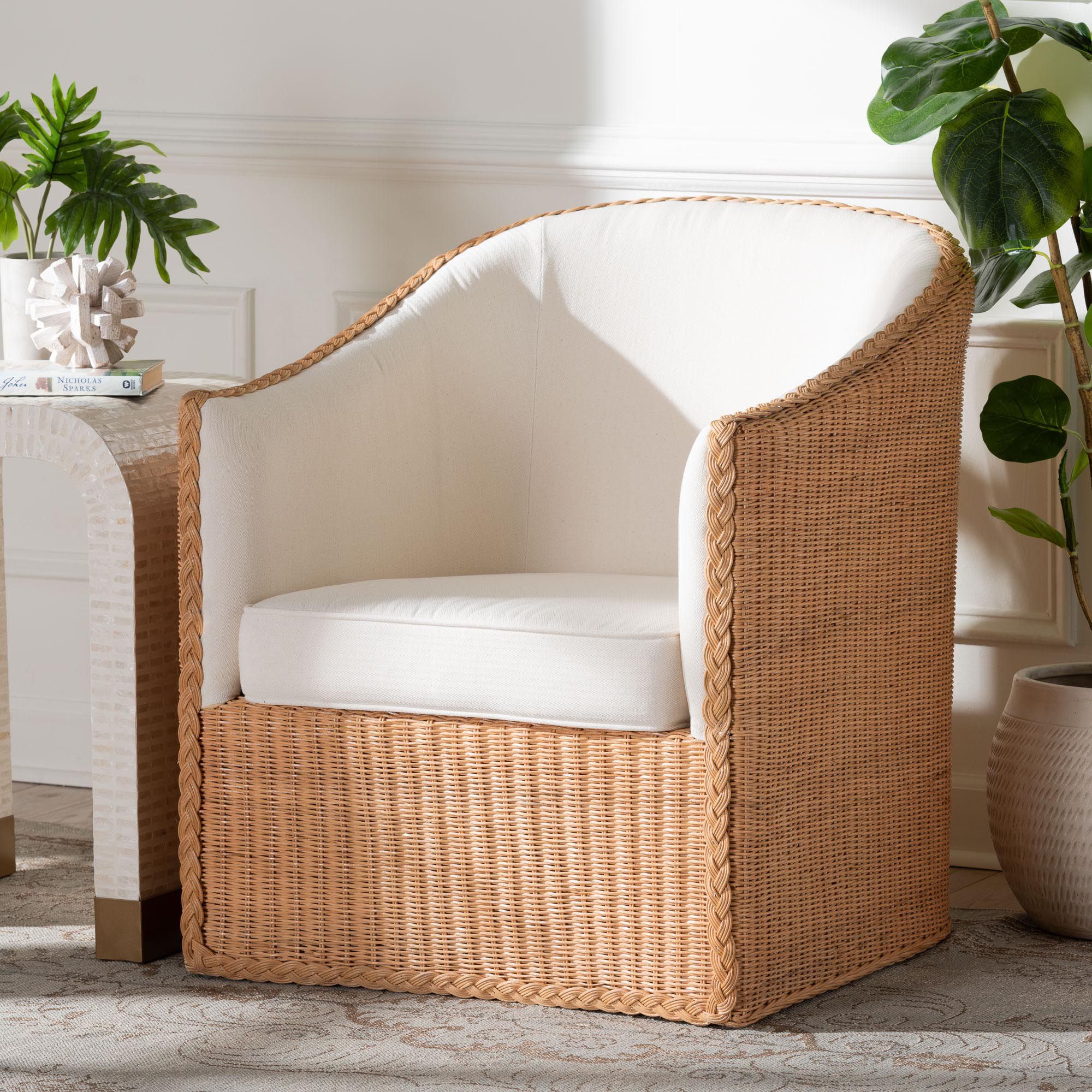 Image 3 Tessa Light Honey Rattan Armchair more views