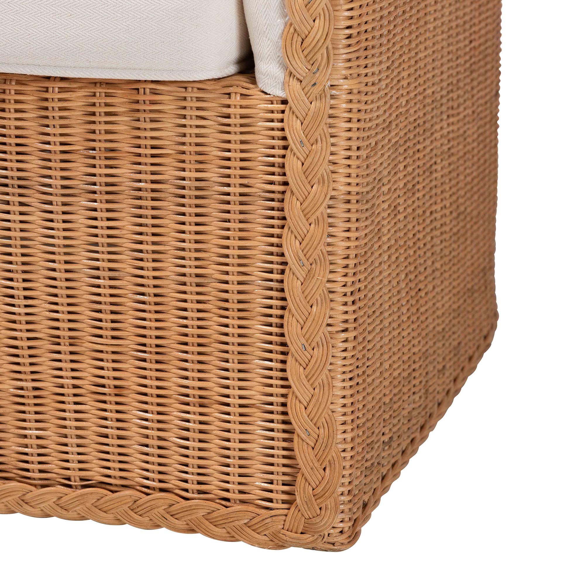 Tessa Light Honey Rattan Armchair