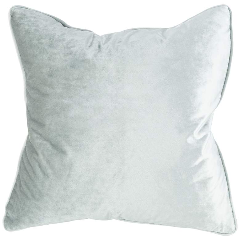 Image 1 Tessa Mist Velvet 18 inch Square Decorative Pillow