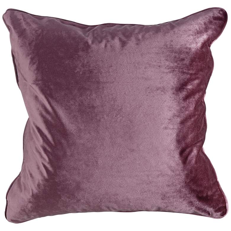 Image 1 Tessa Plum Velvet 18 inch Square Decorative Pillow