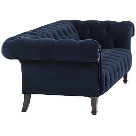 Image5 of Tessa Sapphire Blue 90 3/4" Wide Tufted French Sofa more views