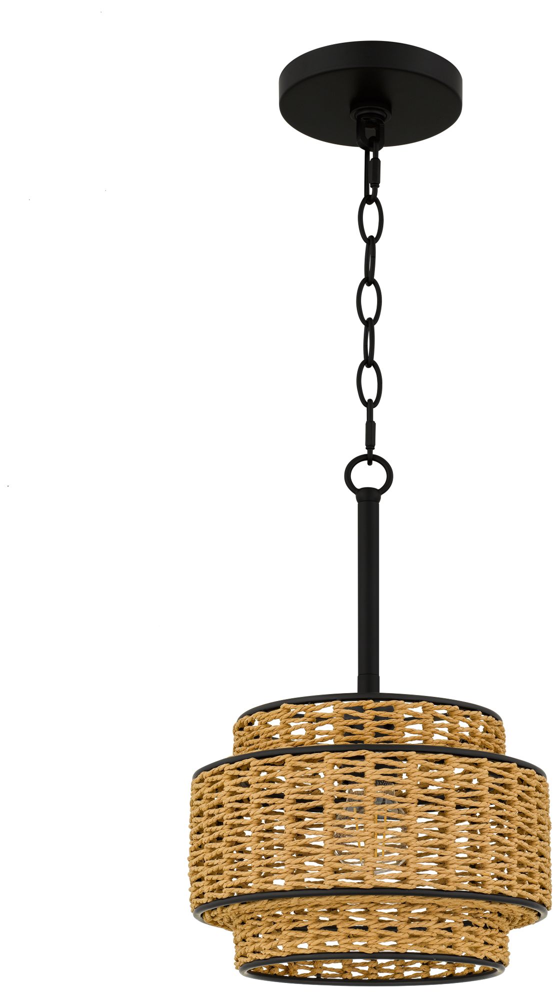 Image 3 Teton 1-Light Matte Black Mini Pendant Light more views