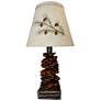 Teton 13" High Rustic Western Style Pine Cone Accent Table Lamp