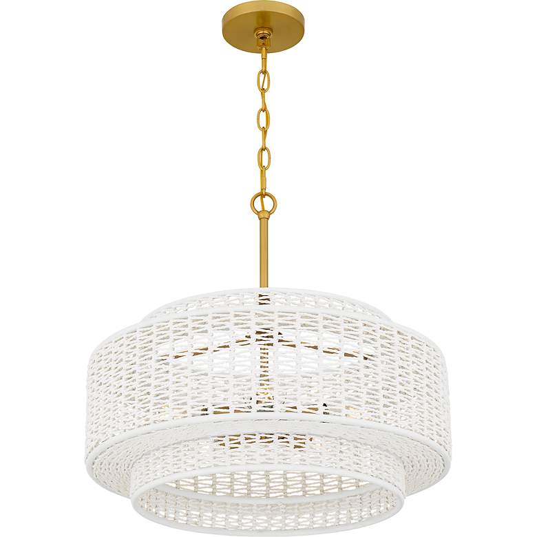 Image 4 Teton 5-Light Brushed Gold Pendant Light more views