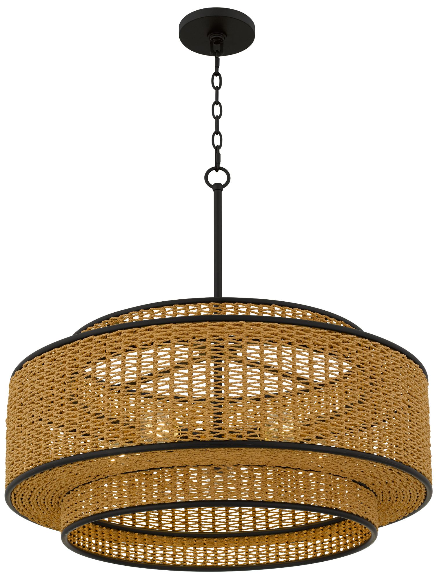 Image 5 Teton 5-Light Matte Black Pendant Light more views
