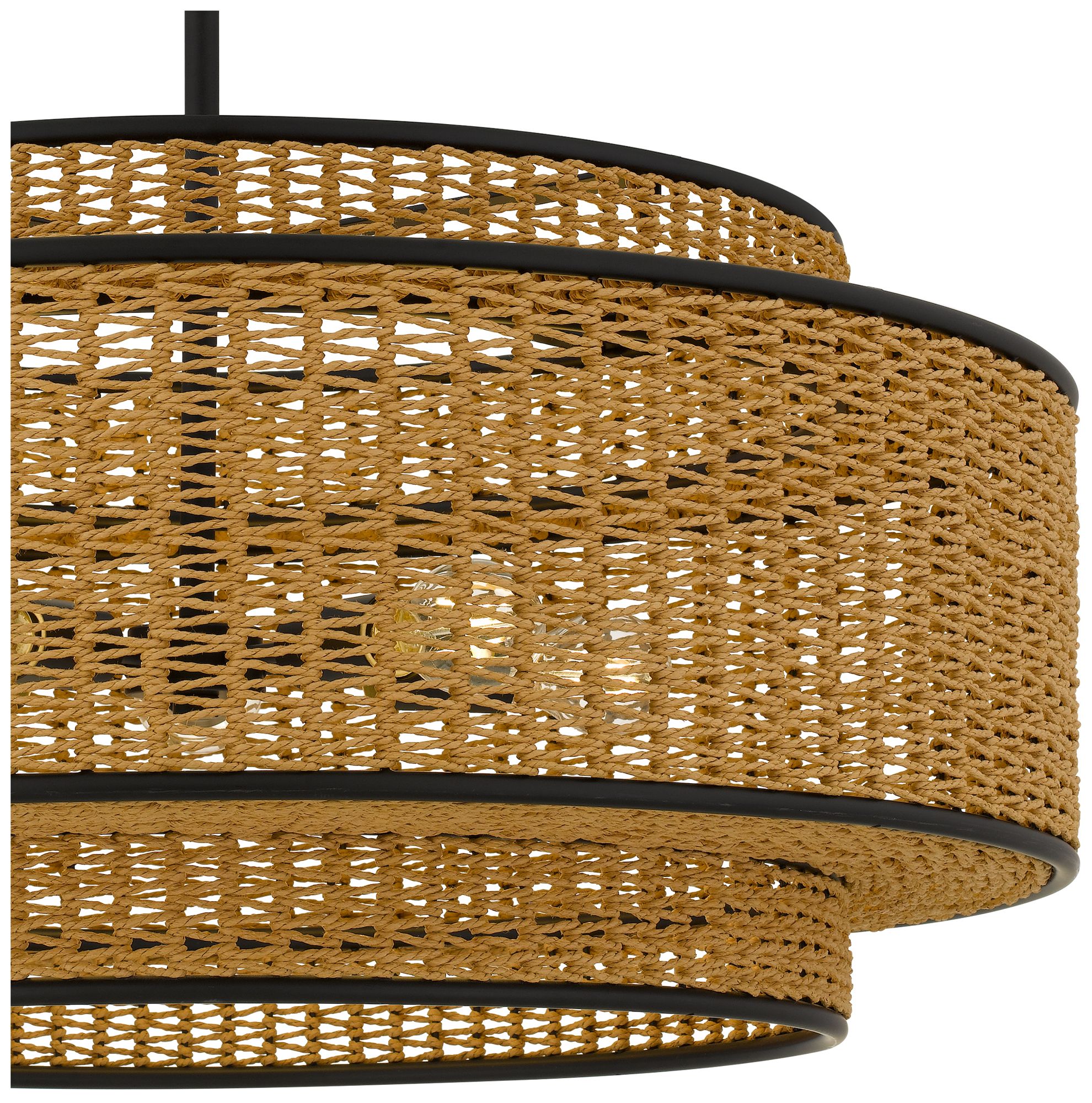 Image 6 Teton 5-Light Matte Black Pendant Light more views