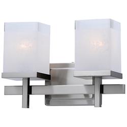 Tetra 2 Light 14" Wide Satin Nickel Vanity Light