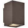 Tetra 8" High Architectural Bronze LED Outdoor Wall Light