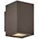 Tetra 8" High Architectural Bronze LED Outdoor Wall Light