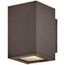 2_Tetra 8" High Architectural Bronze LED Outdoor Wall Light more views