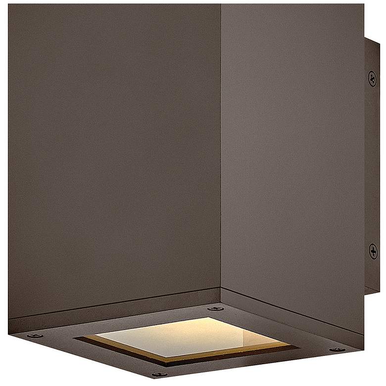 Image 4 Tetra 8" High Architectural Bronze LED Outdoor Wall Light more views