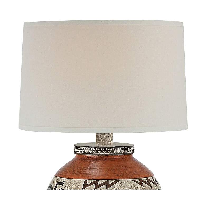 Image 3 Tex Indian Brick Hydrocal Urn Table Lamp more views