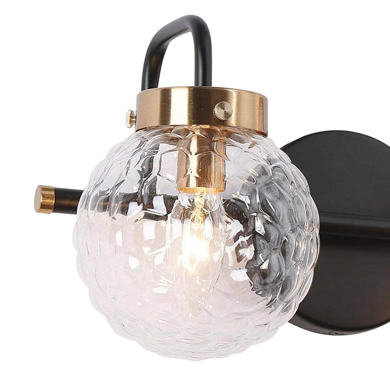 Image 2 Texa 2-Light 15" Wide Black and Gold Bath Light more views