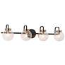 1_Texa 4-Light 31.1" Wide Black and Gold Bath Light