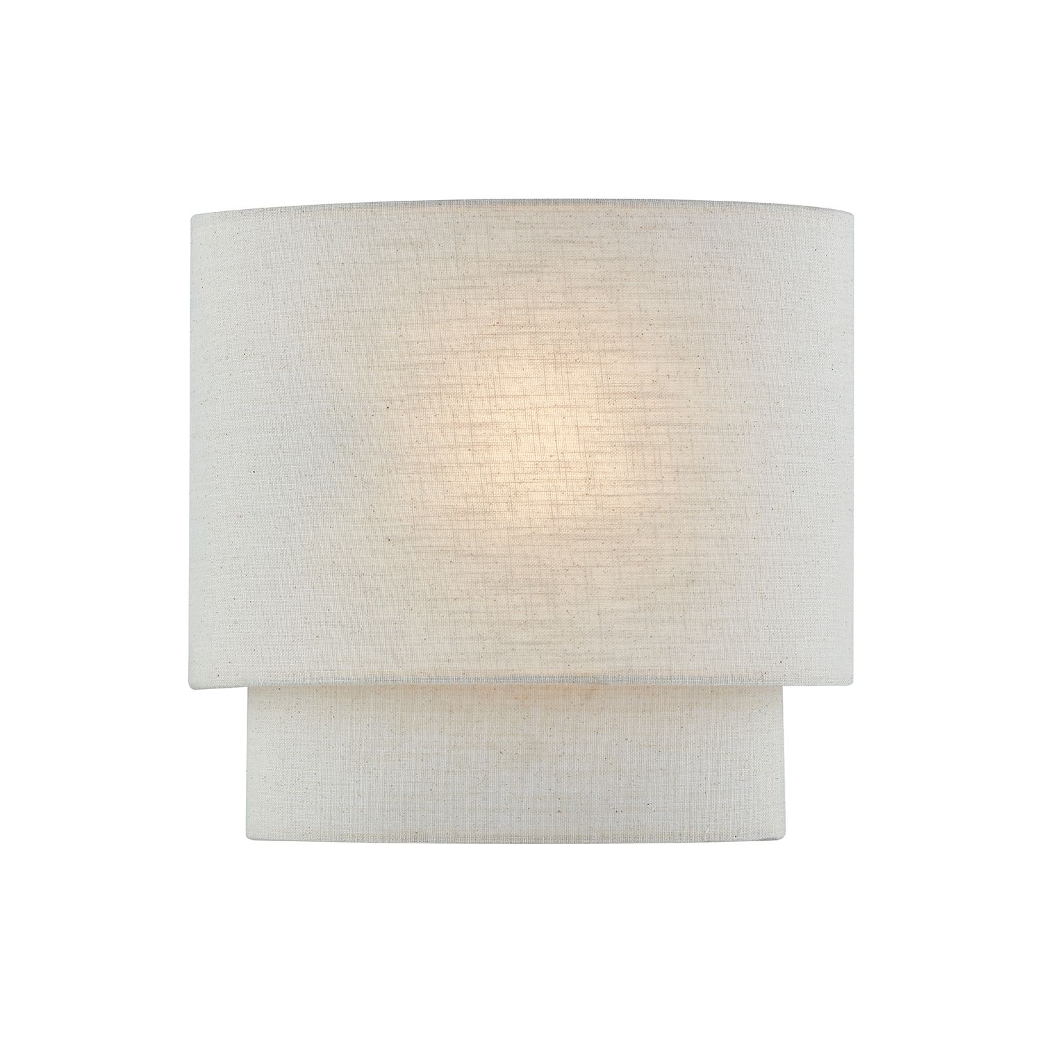 Image 5 Textile 10" High Cream, White Wall Sconce more views