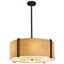 Textile 24 1/2" Wide Dark Bronze LED Pendant Light