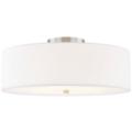 Justice Design Group Textile Brushed Nickel Collection