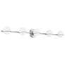 2_Textile Centric 41" Wide Brushed Nickel 5-Light Bath Light more views