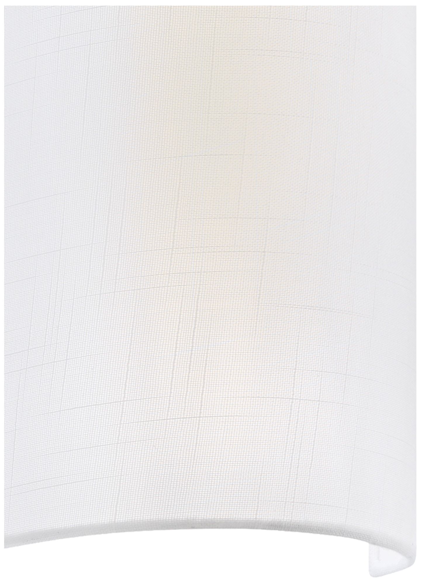 Image 4 Textile Classic 12.5" High 2-Light White Linen Wall Sconce more views