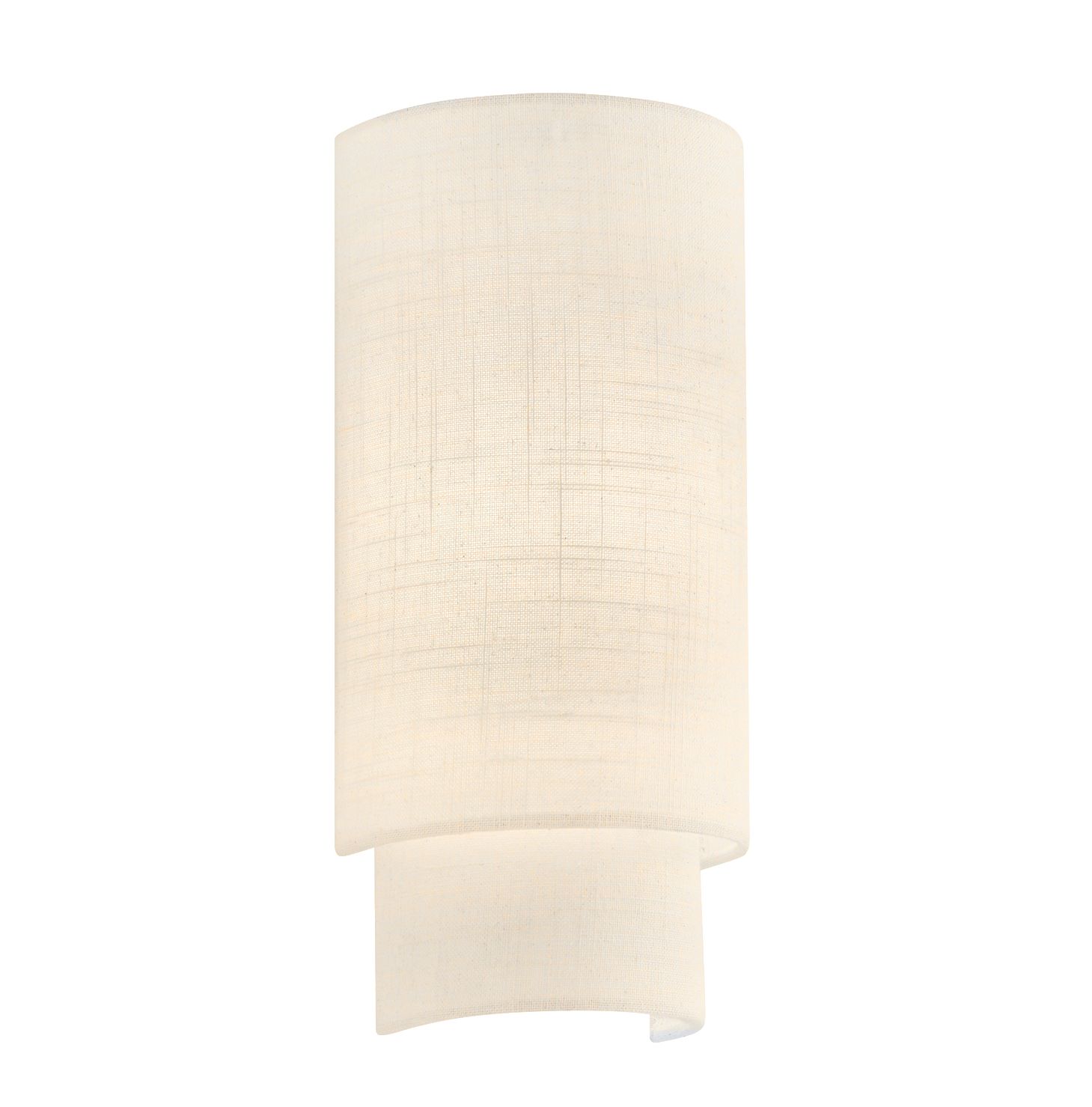 Image 2 Textile Classic 13" High Cream Linen Wall Sconce more views