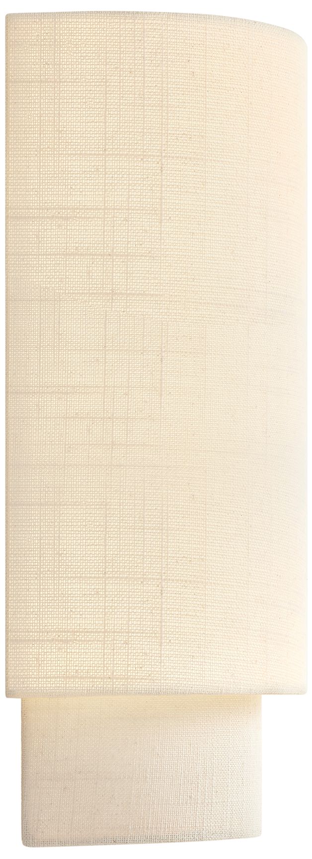 Image 3 Textile Classic 13" High Cream Linen Wall Sconce more views