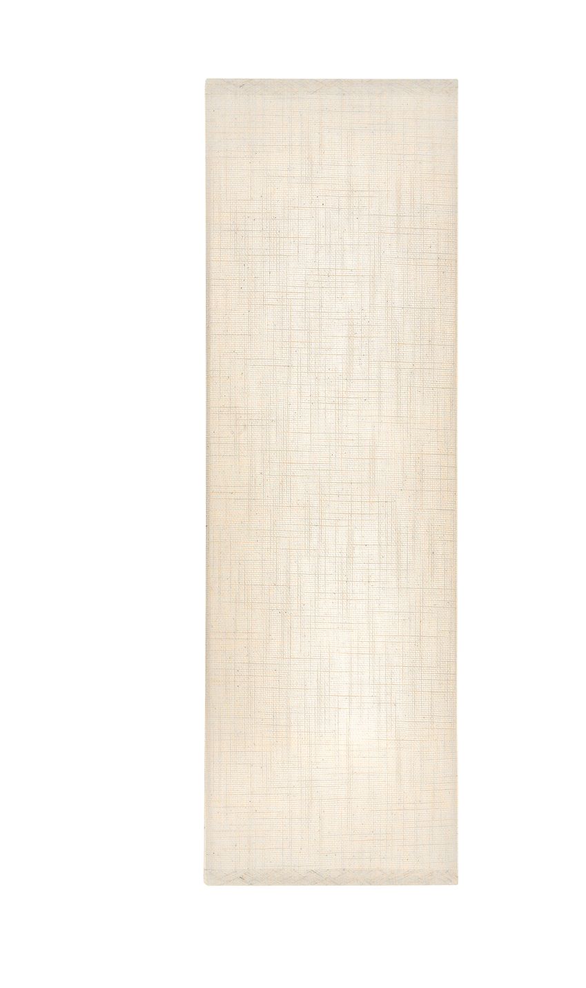 Image 4 Textile Classic 17" High Cream Linen LED Wall Sconce more views