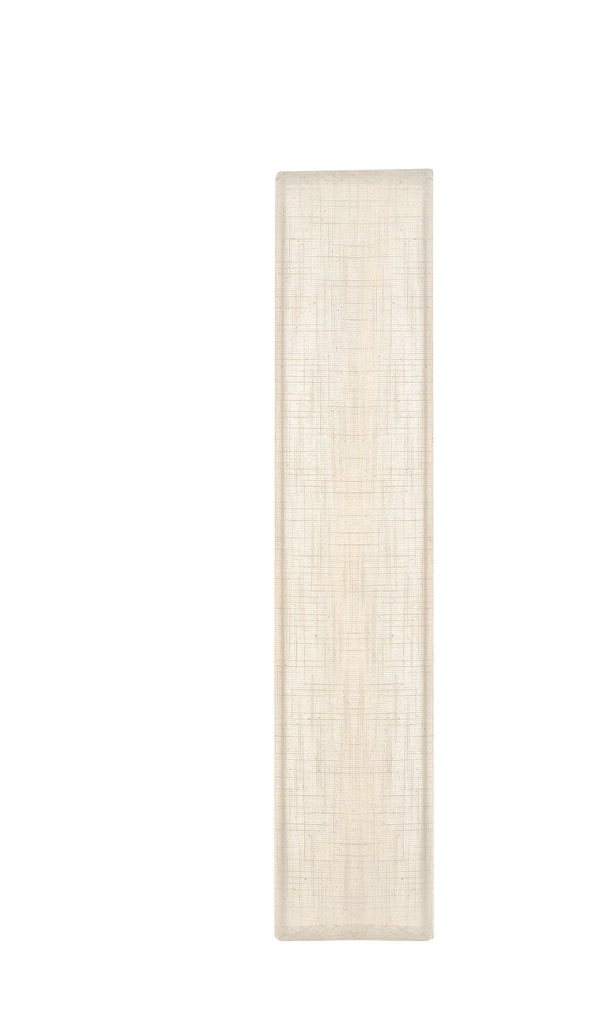 Image 5 Textile Classic 17" High Cream Linen LED Wall Sconce more views