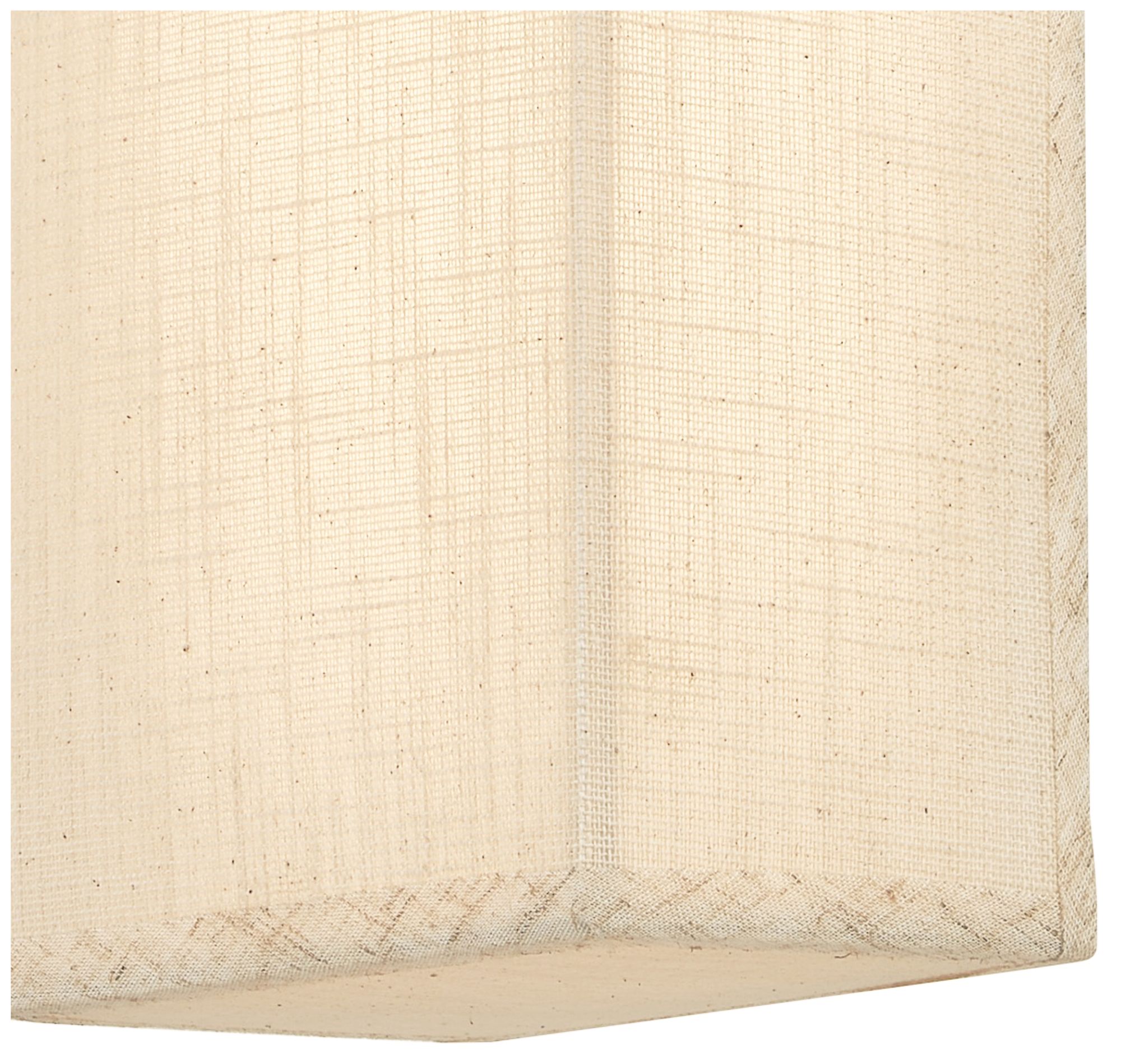 Image 6 Textile Classic 17" High Cream Linen LED Wall Sconce more views