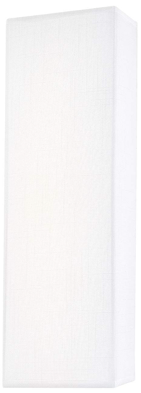 Image 2 Textile Classic 17" High White Linen LED Wall Sconce more views