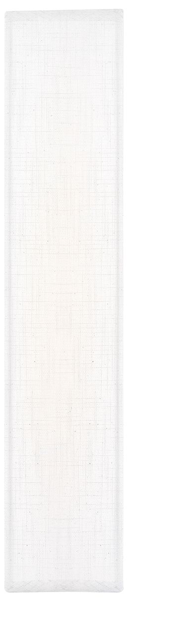 Image 4 Textile Classic 17" High White Linen LED Wall Sconce more views
