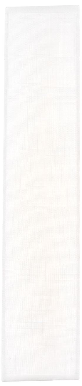 Image 5 Textile Classic 17" High White Linen LED Wall Sconce more views