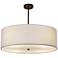 Textile™ Classic 24"W Bronze White Drum Pendant Light