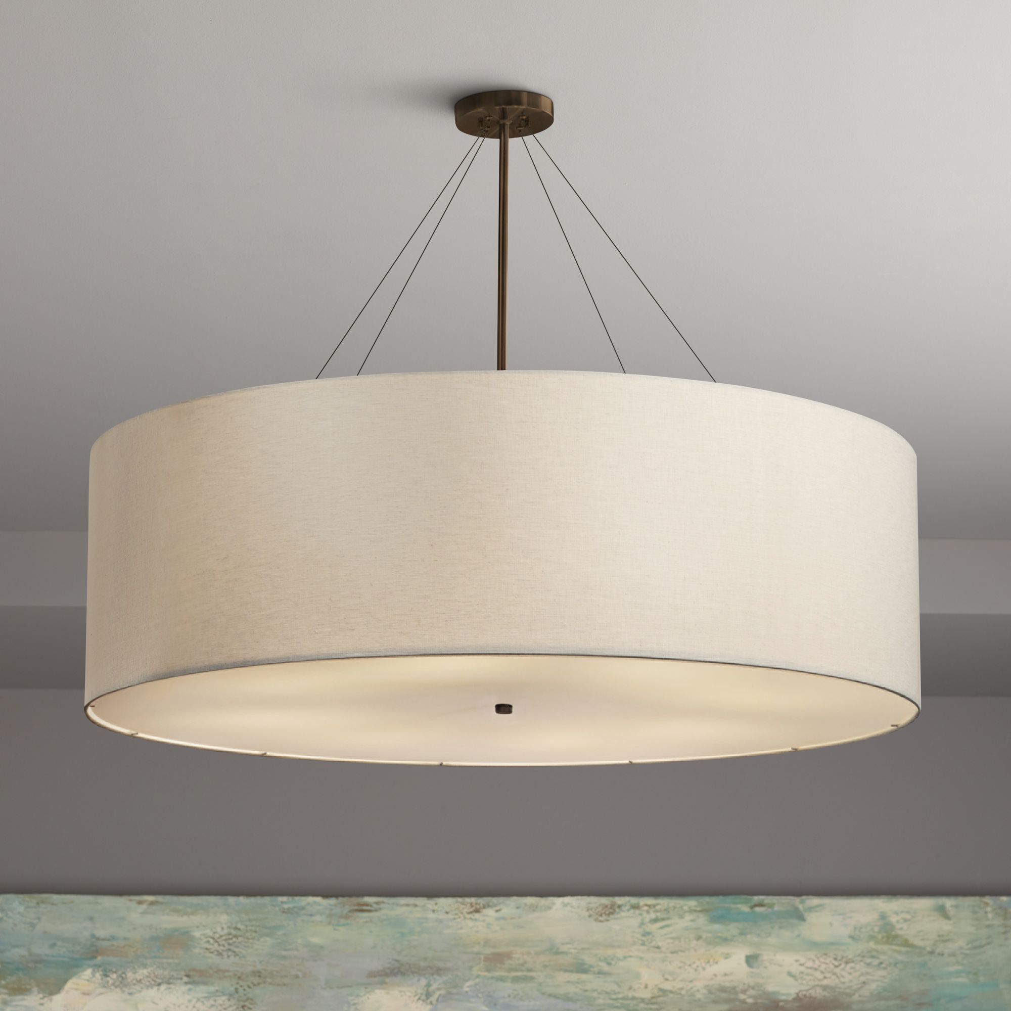 lamps plus drum pendant