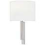 3_Textile Hamilton 14" High Brushed Nickel ADA Wall Sconce