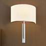 2_Textile Hamilton 14" High Brushed Nickel ADA Wall Sconce