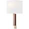 Textile Hamilton 14"H Brushed Brass ADA Wall Sconce With White Linen S