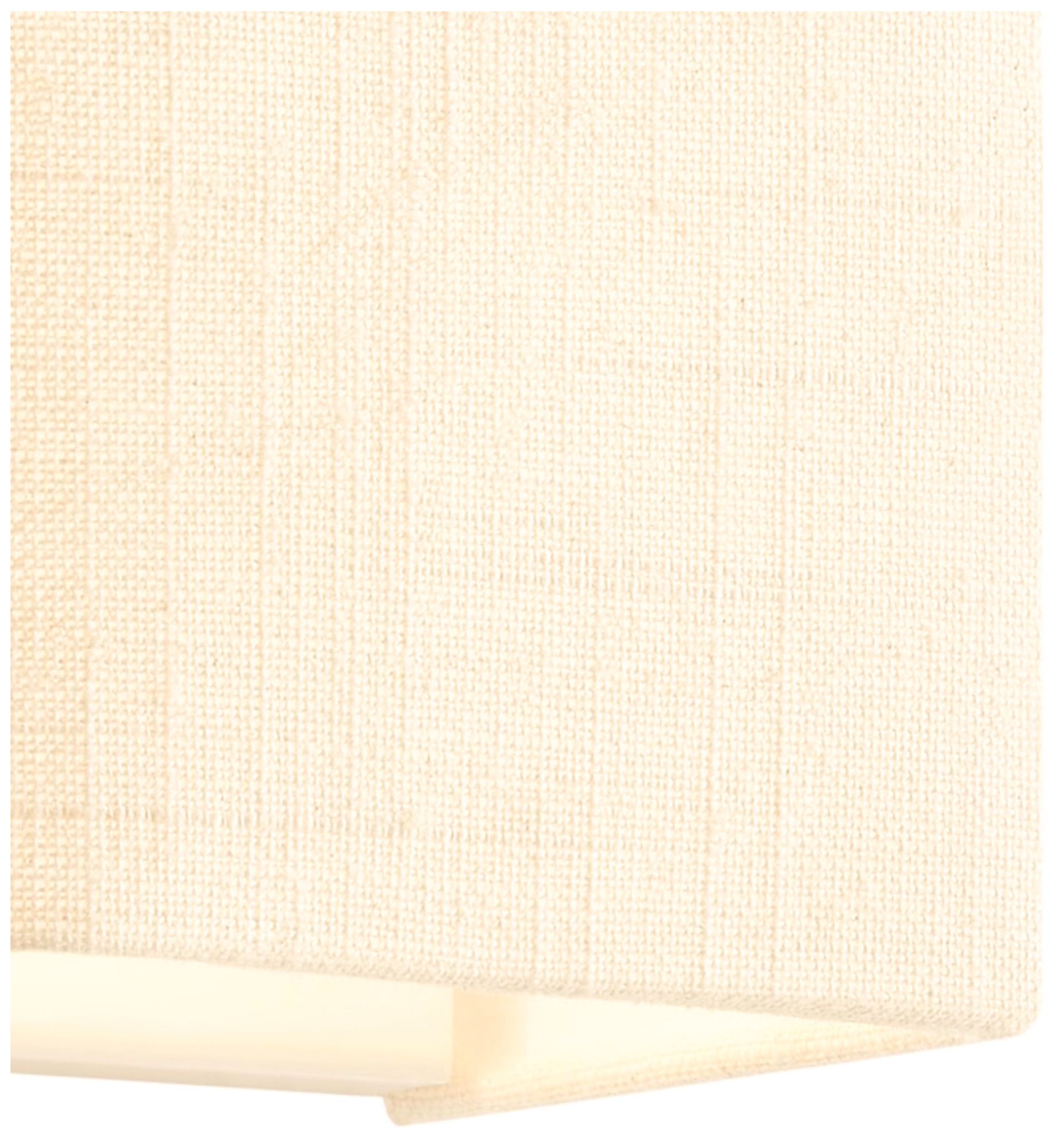 Image 2 Textile Marco 4.25" High Cream Linen LED Wall Sconce more views