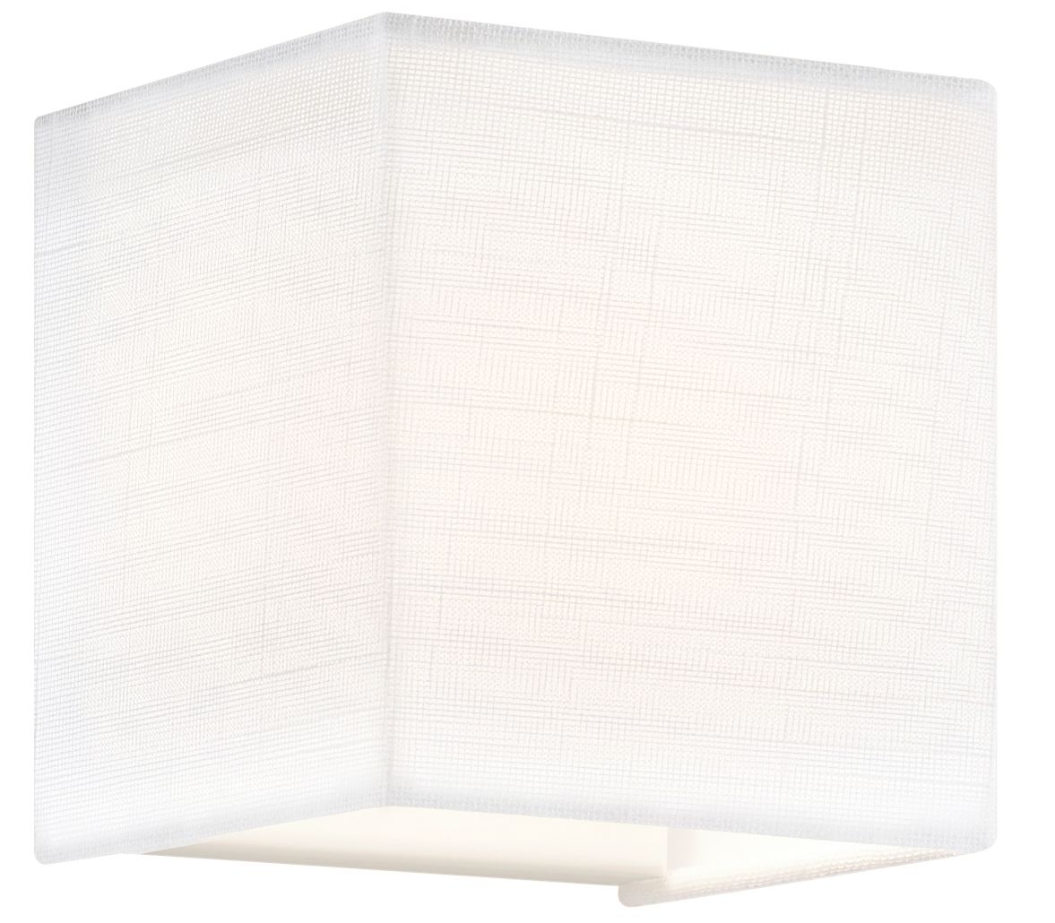 Textile Marco 4.25" High White Linen LED Wall Sconce