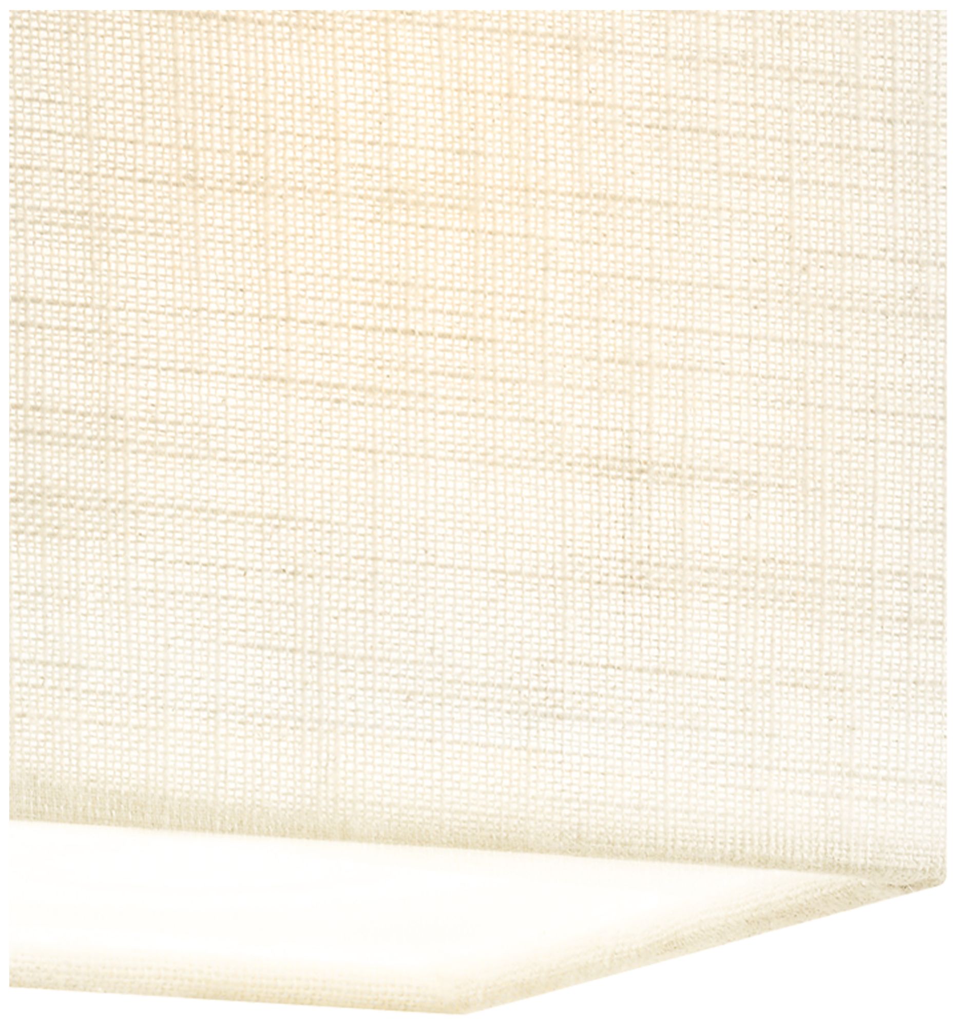 Image 3 Textile Marco 4.25" Wide Cream Linen LED Flush-Mount more views