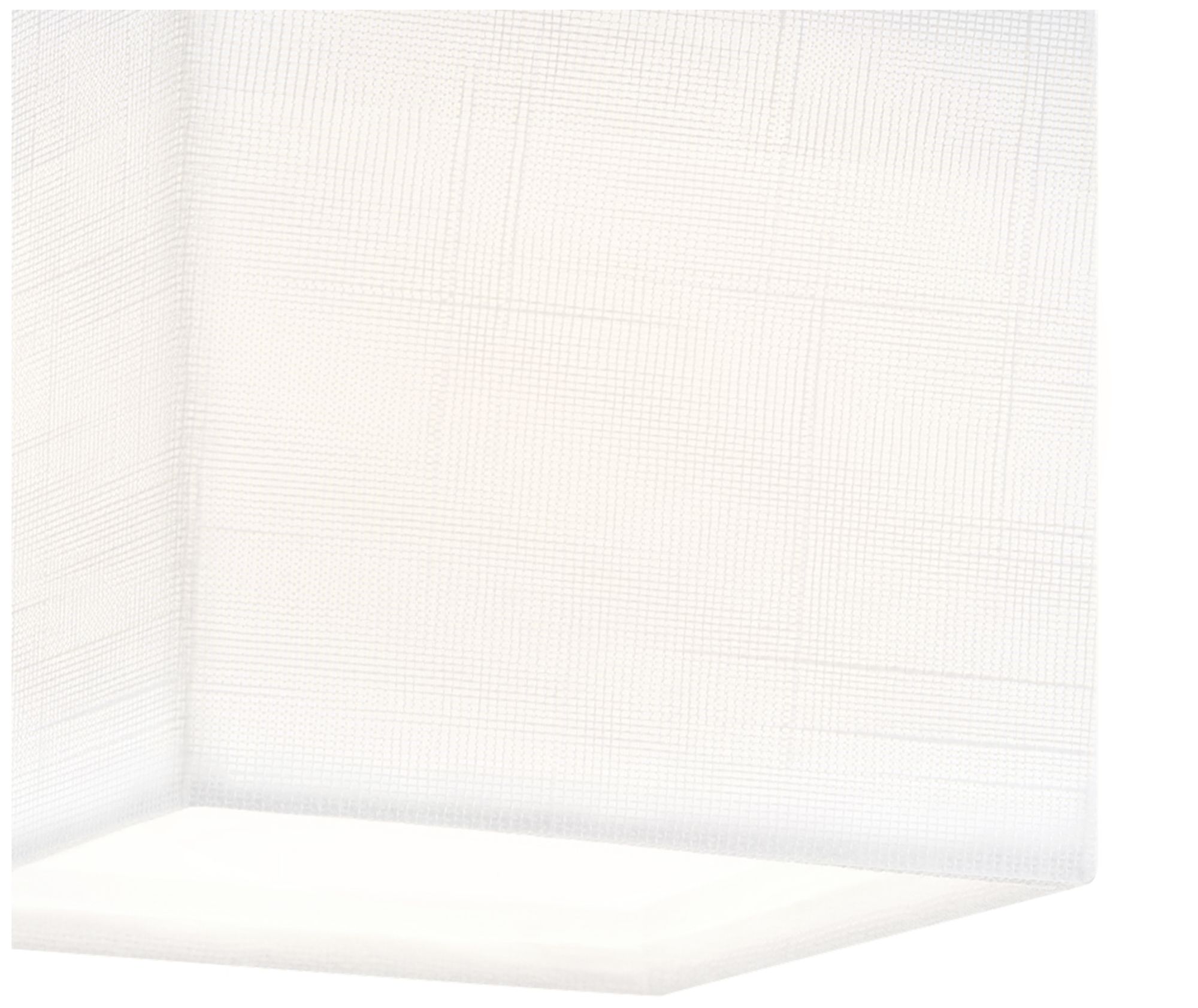 Image 3 Textile Marco 4.25" Wide White Linen LED Flush-Mount more views