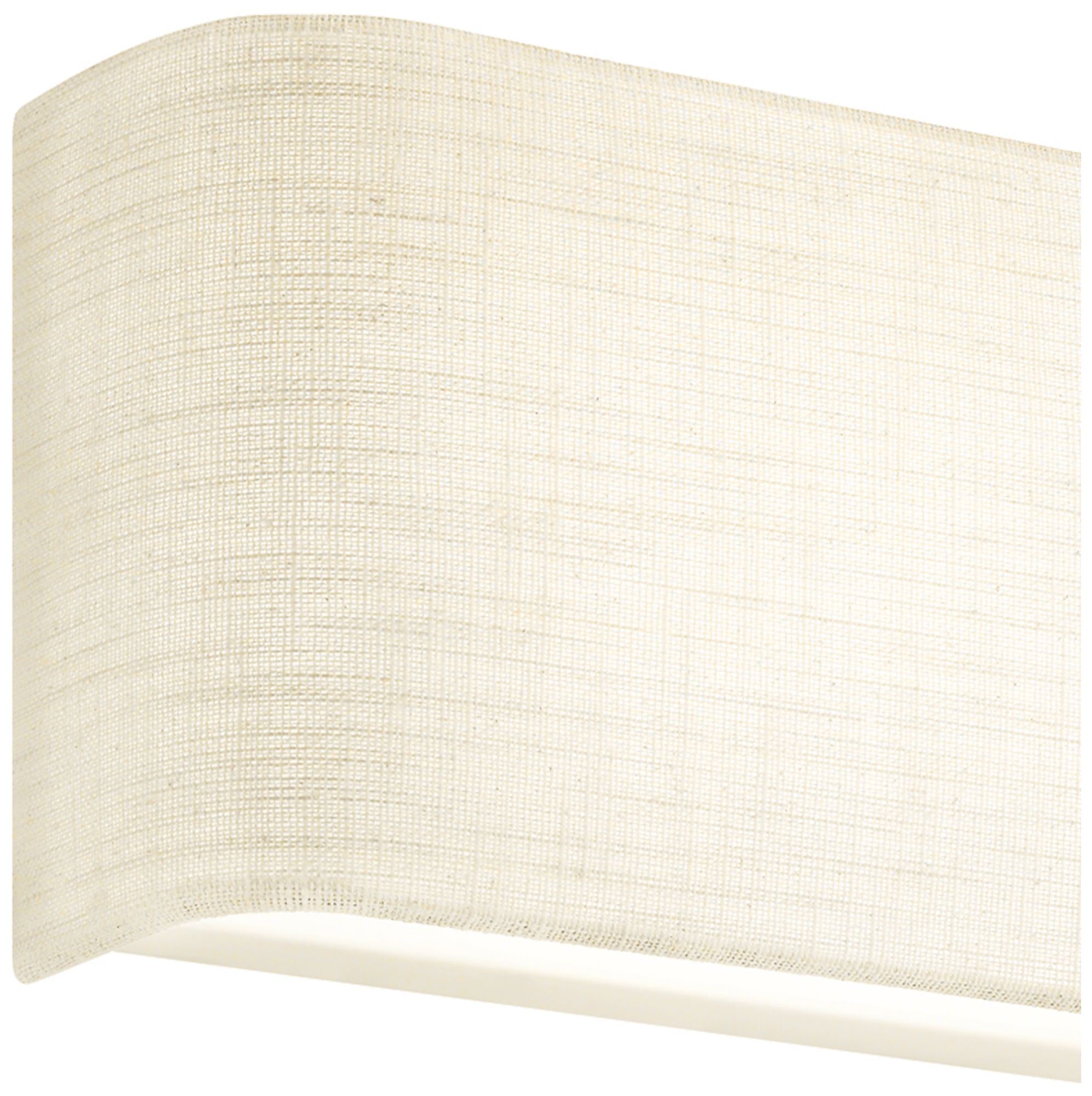Image 2 Textile Marco 5" High Cream Linen LED Wall Sconce more views