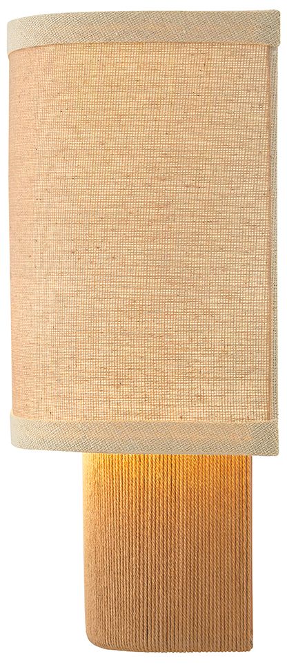Image 3 Textile Narberth 10" High 2-Light Brushed Brass, Cream Linen Wall Sconce more views