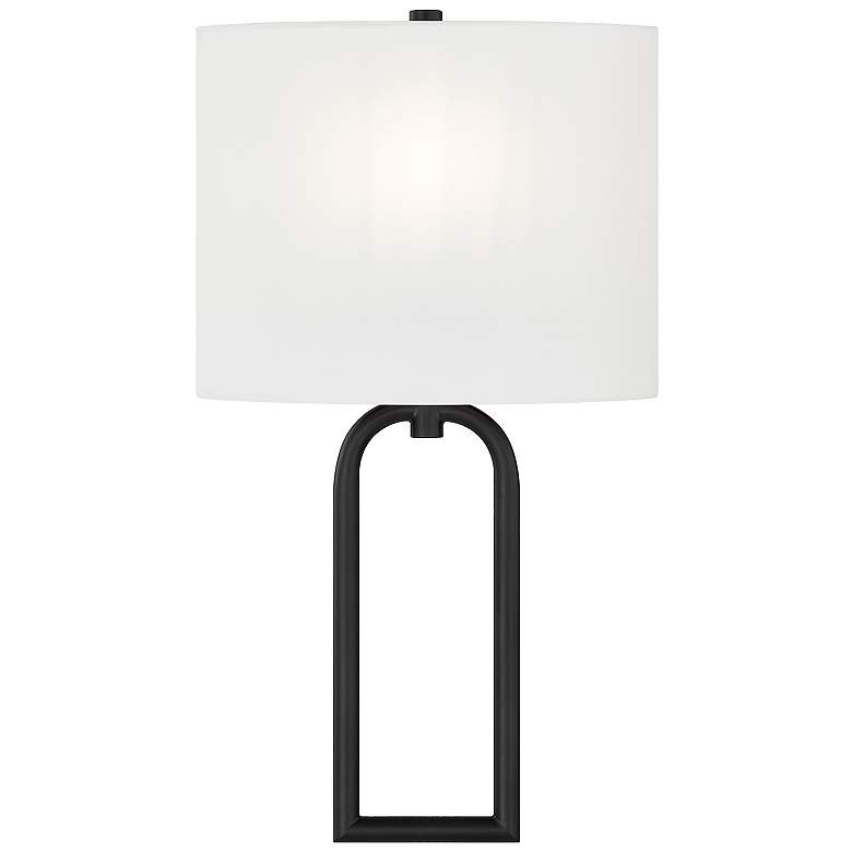Image 3 Textile Oslo 17 3/4" High Matte Black ADA Wall Sconce