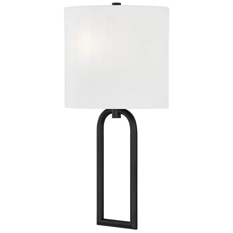 Image 5 Textile Oslo 17 3/4" High Matte Black ADA Wall Sconce more views