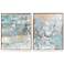 Textural Abstract I 16"W x 20"H Non-Glass Framed Wall Art Set of